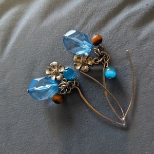 ✨SOLD✨ Blue Sea Glass Earrings